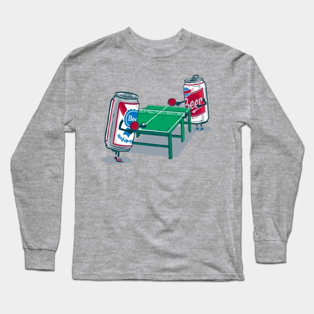 Beer Pong Long Sleeve T-Shirt by bennyd302